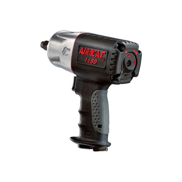 Florida Pneumatic Aircat Angle Air Impact Wrench, 1/2" Drive Size, 1295 Max Torque 1150 - main
